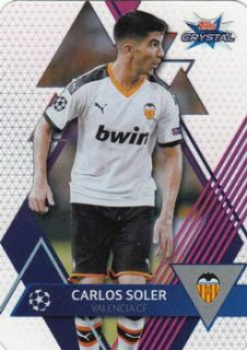 Carlos Soler Valencia CF 2019/20 Topps Crystal Champions League Base card #17